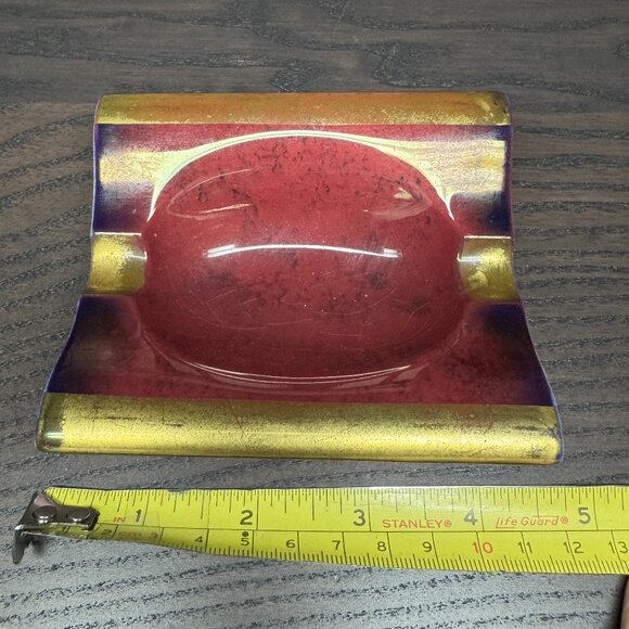 Mid Century Modern Carlton Ware Rouge Royale Ashtray Made In England - Picture 4 of 4
